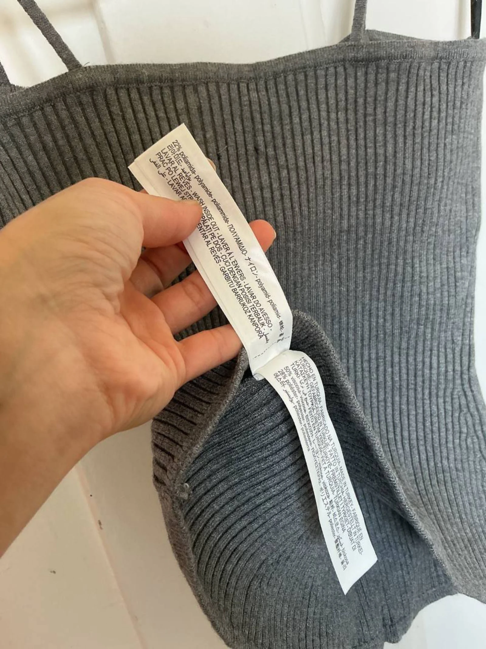 Massimo Dutti Women's Grey Top Size 40 – photo 6
